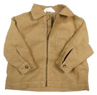 Béžová semišová podšitá bunda H&M