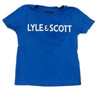 Modré tričko s logom Lyle&Scott