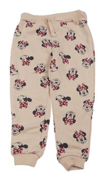 Světlerůžové tepláky s Minnie Disney