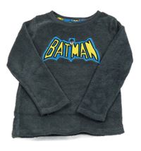 Tmavošedá chlupatá mikina - Batman