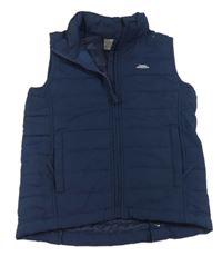 Tmavomodrá šušťáková zateplená funkčná vesta Trespass