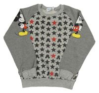 Sivá mikina s Mickeym a hviezdičkami Disney