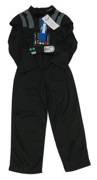 Nové - Kostým - Černý overal s potiskem - Star wars Tu