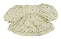 Vanilková kvetovaná menšestrová blúzka M&S