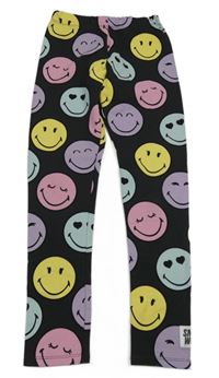 Tmavosivé legíny so smajlíkmi H&M
