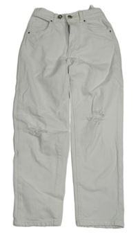 Bílé rifle s prošoupáním Zara