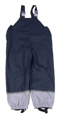 Tmavmodro-levandulové nepromokavé podšité kalhoty Kiki&Koko