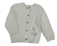 Biely chlpatý prepínaci sveter s medvedíkom Primark