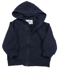 Tmavomodrá prepínaci mikina s kapucňou M&S
