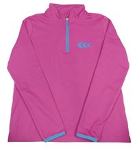 Ružová športová funkčná mikina s potlačou Crane