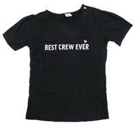 Černé tričko s nápisem Dopodopo