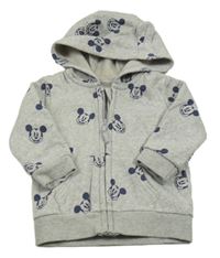 Sivá prepínaci mikina s Mickeym a kapucňou George