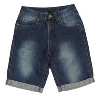 Tmavomodré riflové šisované kraťasy Chapter Young 