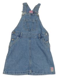 Modré rifľové na traké šaty Pocopiano