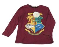 Nové - Vínové triko Harry Potter Pep&Co.