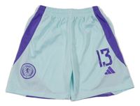 Světlemodro-fialové fotbalové kraťasy Scotland Adidas