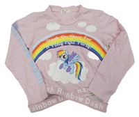 Světlerůžové crop triko My little Pony H&M