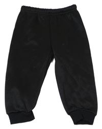 Čierne športové cuff nohavice