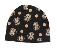 Tmavosivá bodkovaná á čapica s Minnie Disney