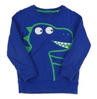 Zafírová mikina s dinosaurom Bluezoo