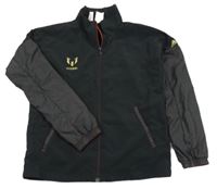 Čierna šušťáková funkčné futbalová bunda - Messi a číslom Adidas