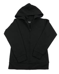 Čierna vzorovaná/prošívaná prepínaci mikina s kapucňou PRIMARK