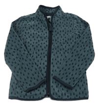 Tmavošedá fleecová propínací mikina s kapkami TCM