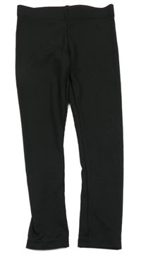 Černé žebrované legíny H&M