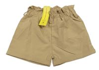 Nové - pískové paper bag kraťasy SHEIN