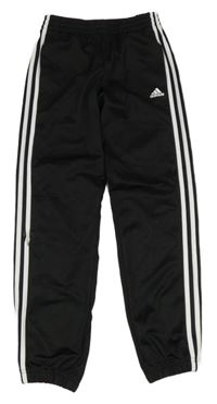 Černo-bílé sportovní tepláky Adidas