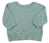 Olivovokhaki bodkovaná á oversize mikina PRIMARK