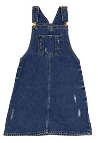 Modré riflové laclové šaty s prošoupáním River Island