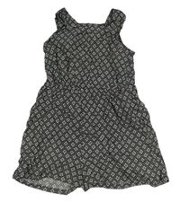 Čierno-biely vzorovaný letný overal Primark