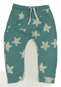 Zelené tepláky s hvězdami Hema