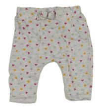 Sivé melírované tepláky so srdiečkami Ergee