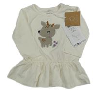 Nové - Smetanová tunika se srnkou Name it