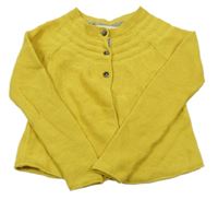 Hořčicový propínací svetr Mini Boden