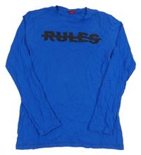 Modré triko s nápisem S. Oliver