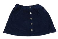 Tmavomodrá menšestrová sukňa Topolino