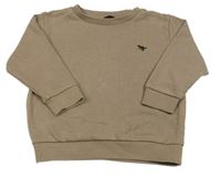 Hnedá mikina s výšivkou Next