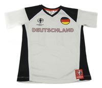 Bílo-černé fotbalové tričko - Deutschland