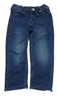 Tmavomodré teplákové rifle H&M