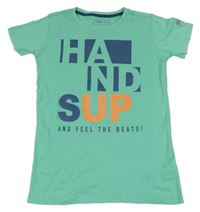 Tyrkysové tričko s nápisem Chapter Young