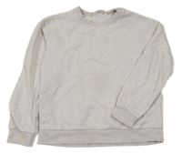 Svetlosivá melírovaná mikina H&M