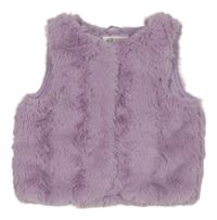 Lila kožušinová podšitá vesta H&M