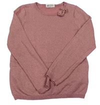 Staroružový trblietavý ľahký sveter zn. H&M
