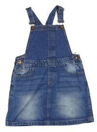 Tmavomodré rifľové na traké šaty s vreckami Denim Co.