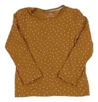 Hnedé bodkovaná é tričko C&A