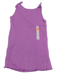 Nové - fialový žebrovaný top dunnes 