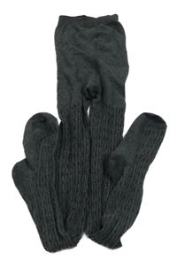 Tmavošedé vzorované punčocháče Primark